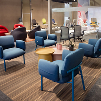 Canapé de bureau moderne en tissu Sitstar pour les espaces de détente au bureau et les projets d'aménagement hôtelier (vente en gros, ODM)
