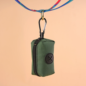 Bolsa de lona para caca de perro, dispensador de bolsas de basura para mascotas al aire libre con Clip de mosquetón, bolsa de recolección de residuos de animales - Product Image 3