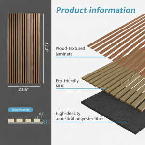 Matériau insonorisant moderne en MDF, technologie de réduction du bruit à 90 % pour hôtels et appartements, favorise des environnements paisibles - Product Image 2