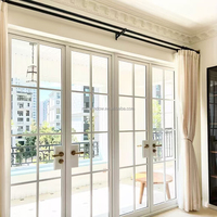 Aluminium-Französische Türen Innentüren für Häuser Außentüren Wasserdichte Glastür Villa Küche