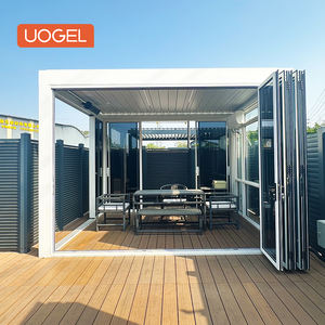 Pérgola Bioclimática Personalizable Modelo UOGEL <span class=keywords><strong>A13</strong></span> para Balcón y Patio, Techo <span class=keywords><strong>de</strong></span> Láminas <span class=keywords><strong>de</strong></span> Aluminio Motorizado e Impermeable - Product Image 3