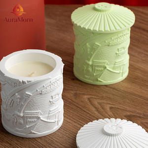 Vela Aromática de Lujo con Diseño de Paisaje Fluvial de la Dinastía Song, Regalo de Cultura China, para Decoración del Hogar, Bodas y Navidad - Product Image 4