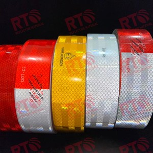 Fita Refletiva de Segurança Grau Diamante Emark DOT para Carros e Caminhões - Adesivo Refletor Retrô de Advertência - Product Image 3