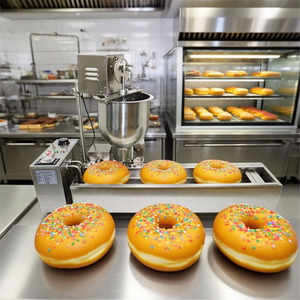 Thương mại Doughnut Máy làm Mini chiên thương mại hàng duy nhất máy Donut bánh rán Maker cho món tráng miệng cửa hàng - Product Image 1