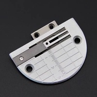 Pied presseur anti-plis pour machine à coudre industrielle, plaque à aiguille à dents, engrenage de positionnement de point pour tissus fins à couture plate