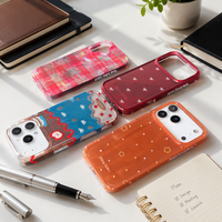Étui de téléphone portable IMD TPU anti-traces de doigts avec éléments de design de style Ins, résistant aux chutes, directement de l'usine de Dongguan