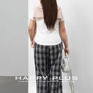 Runqi T-shirt noir pour femme, col rond, manches courtes, jersey respirant, grande taille, haut d'été confortable N9158 - Product Image 2