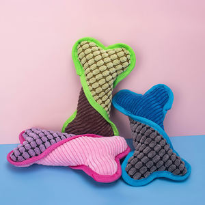 Jouet pour animaux de compagnie en peluche personnalisé en forme d'os, jouet interactif pour chien avec son couineur, jouet à mâcher pour chien pour nettoyer les dents - Product Image 3