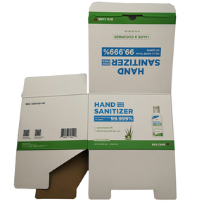 Custom Logo foldable shipping box mailing box hand sanitizer paper packaging box - Product Image 2