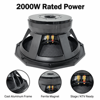 HD21SF330-2 Haut-parleur de basses en ferrite 21 pouces 2000W RMS, 4000W de crête, 8 Ohm, bobine vocale de 6 pouces pour système de sonorisation PA de scène