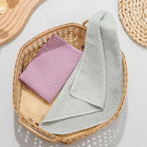 Premium Waffle Weave <b>Microfiber</b> Cleaning Cloths Ultra Absorbent Fast Drying Dish <b>Towels</b> for Kitchen Glass Windows Mirrors - Product Image 4