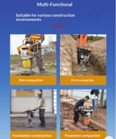 Compacteurs vibrants et compacteurs d'impact routier TOPMAI, petits, à essence et diesel, 3 kW, pour la construction de chaussées