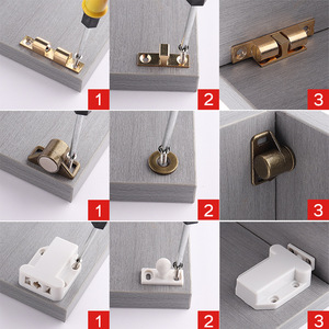 Cabinet Magnetic Drawer Catcher E-Type Invisible Miniature Strong Magnetic Wardrobe Kitchen Door Stopper Modern Simple Design - Product Image 3