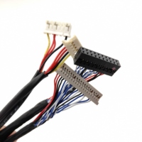 Câble d'écran double LVDS FI-RE51PIN du fabricant, compatible avec l'échange de pinout AB, pour carte de commande de machine publicitaire