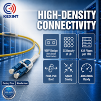Kabel Patch Fiber Optik KEXINT 2M MDC UPC ke LC UPC Uniboot G657A OS2 LSZH (OFNR) 1310/1550nm FTTX Jumper