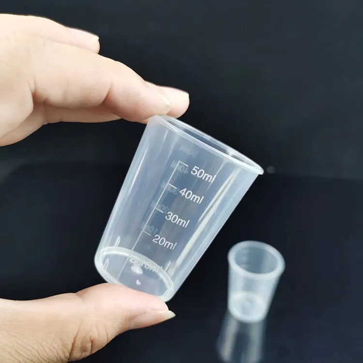 Home use 30ml 50ml 100ml 120ml plastic pp Liquid Measuring Cup With Scale