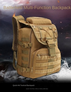 Sac à dos tactique camouflage pour homme, en tissu Oxford imperméable avec fermeture éclair en polyester – Nouvelle collection en promotion - Product Image 6