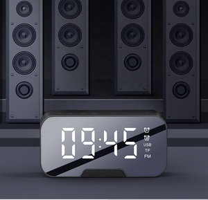 Réveil numérique à LED, Radio FM sans fil, 5.0 BT, lecteur <span class=keywords><strong>de</strong></span> musique, horloge électronique pour Table, double Mode d'alarme - Product Image 6