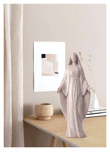 Estatua DE LA Virgen María de piedra de resina de alta calidad, Virgen María religiosa de la estatuilla, estatua de mármol, decoración de la Iglesia - Product Image 2