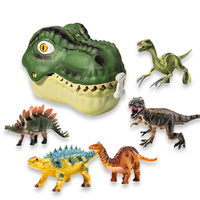 Jouets de dinosaures pour enfants, petit garçon, grand Tyrannosaurus Rex, Triceratops, ensemble en caoutchouc souple, modèle d'animal de simulation du monde, figurine