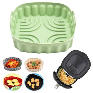 Grand plateau de cuisson antiadhésif en silicone de qualité alimentaire réutilisable pour friteuses à air chaud et accessoires de four - Product Image 1