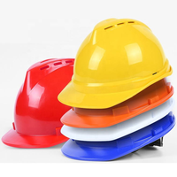 Casque de sécurité V sans fentes, 4 points de suspension, pour chantier, norme nationale, épaissi, anti-écrasement, protection renforcée