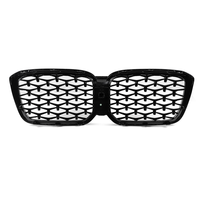 Pour BMW X3 G01 LCI 2022-2024 X4 G02 LCI 2022-2025 Grille de calandre avant style diamant noir brillant ABS