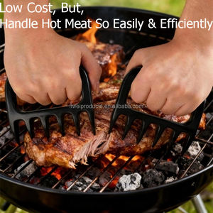 כלי מטבח איכותי לשנת 2026 לגריל ברביקיו, טופר בשר בצורת טופר דוב, מגרסת בשר להפרדת בשר חזיר, בקר, עוף והודו - Product Image 5