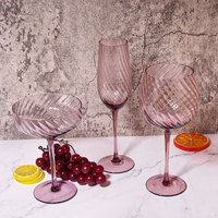 Verres à vin de luxe en cristal, peints à la main, motif floral émaillé, gobelets personnalisés vintage à pied