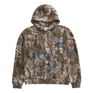 Meilleures ventes Pull-over personnalisé pour hommes, vêtements d'hiver, Sweats à capuche de couleur unie avec fermeture à glissière brodée - Product Image 1