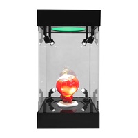 Vitrine d'Exposition à Jouets en Acrylique Éclairée Personnalisée, Présentoir LED en Acrylique avec Adaptateur DC et Miroir