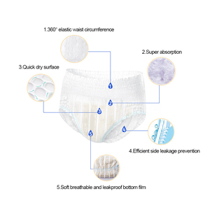 VENTE FLASH - Vente en gros de couches pour bébés de qualité supérieure, super douces, jetables, respirantes, avec protection anti-fuites 3D, insert en bambou, toutes tailles - Product Image 6