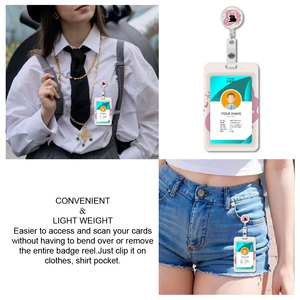 <span class=keywords><strong>Porte</strong></span>-badges d'identification rose chat noir drôle avec <span class=keywords><strong>porte</strong></span>-<span class=keywords><strong>badge</strong></span> à bobine rétractable avec bobine à <span class=keywords><strong>badge</strong></span> lourde rétractable - Product Image 5