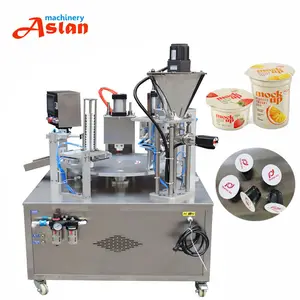 Automatic rotary type coffee pod filling sealing machine/commercial coffee cup sealing with PE machine