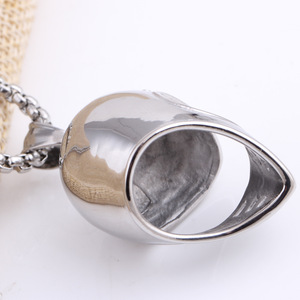 Collar de Acero Inoxidable con Colgante de Casco de Rugby para Hombre, Joyería de Moda Hip Hop, Forma de Máscara, Cadena de 60 cm - Product Image 2