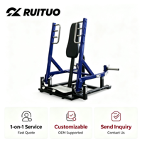 Machine de musculation commerciale à charge de plaques pour développements assis à la presse plate – Équipement de musculation pectorale
