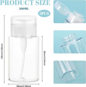 Best-Selling Custom Transparent Round PET <b>Makeup</b> Remover Bottles High Quality Cosmetic Packaging Supplies - Product Image 2