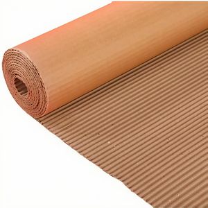 กระดาษฟูเซ็นสีน้ำตาลลอนลูกฟูกสำหรับบรรจุภัณฑ์แบบม้วนพิเศษ ราคาโรงงาน ผลิตจากเรซิ่น รีไซเคิลได้ พิมพ์ออฟเซ็ต 60/65 กรัม สำหรับเสื้อผ้าและสารเคมี - Product Image 2