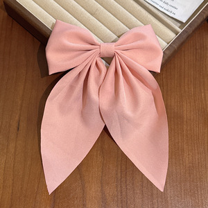 Pasadores para el Cabello con Lazo de Color Sólido para Niñas, Horquillas de Satén con Forma de Mariposa - Product Image 5