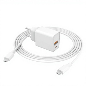 Cargador USB de 30W PD 3.0, Adaptador de Pared Rápido USB C + USB A, Compatible con iPhone 17, iPad, Samsung, Tipo C - Product Image 1