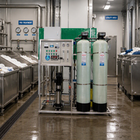 Système de filtration d'eau par osmose inverse commercial 500L en gros pour hôtels - Machine de traitement de l'eau RO