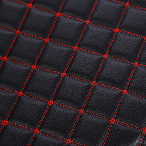 Rouleau de cuir matelassé brodé de voiture de style <span class=keywords><strong>Florence</strong></span> cuir PU PVC pour la fabrication de tapis de pied intérieurs de voiture - Product Image 3