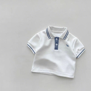 Abbigliamento in Cotone per Bambini Moda Estiva per Neonati Capispalla Leggero <span class=keywords><strong>Pantaloncini</strong></span> Camicia a Maniche Corte - Product Image 4