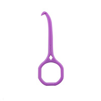 Consommables dentaires de crochet de dissolvant d'alignement en plastique transparent en forme de coeur