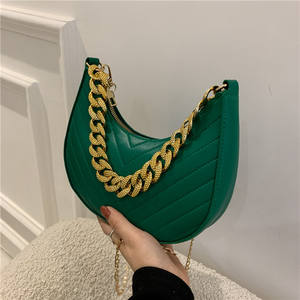 Nuova borsa in pelle trapuntata di Design primaverile alla moda tinta unita borsetta borse a mano da donna - Product Image 1