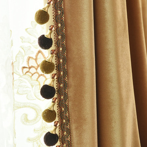 Produsen Kain Turki Tirai Mewah Ruang Tamu Kain Tirai Grosir - Product Image 3