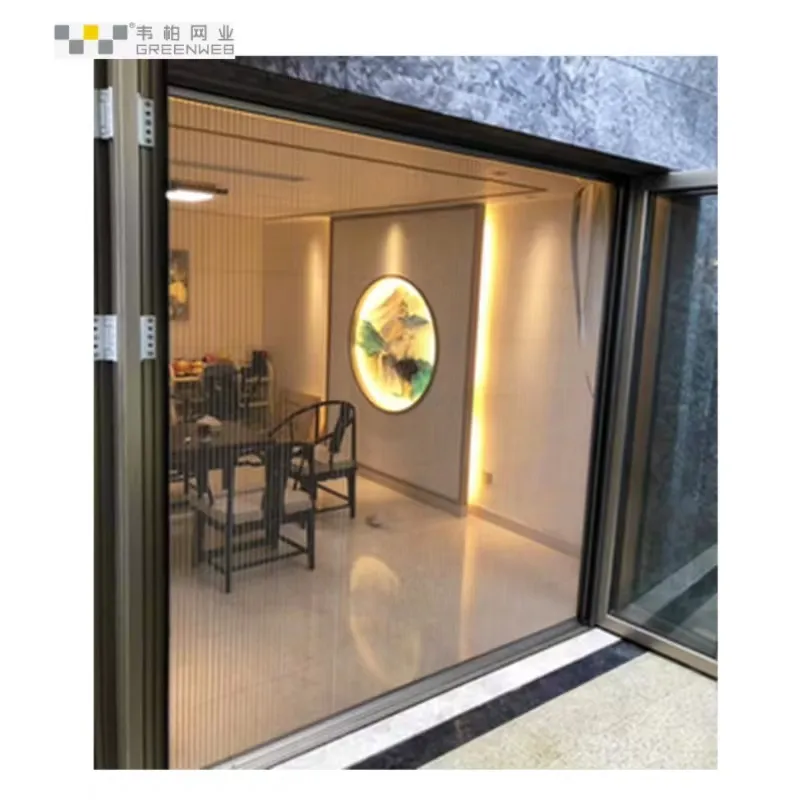 Hot sale pleated dust insect proof net screen window and door wholesale plisse screen window door