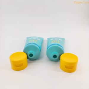 Tube en plastique vert vide de haute qualité, personnalisable, 80 ml et 100 ml, avec impression sérigraphique pour tube de crème solaire. - Product Image 5