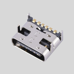Connecteur USB Type C Femelle 6 Broches Type SMT L6.80mm pour Carte PCB Haute Fréquence Ignifuge - Product Image 1