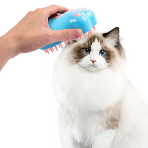 Cepillo de vapor para mascotas 4 en 1 actualizado con luz UV, autolimpieza para arrojar peine en aerosol, pelo brumoso, vaporoso - Product Image 3